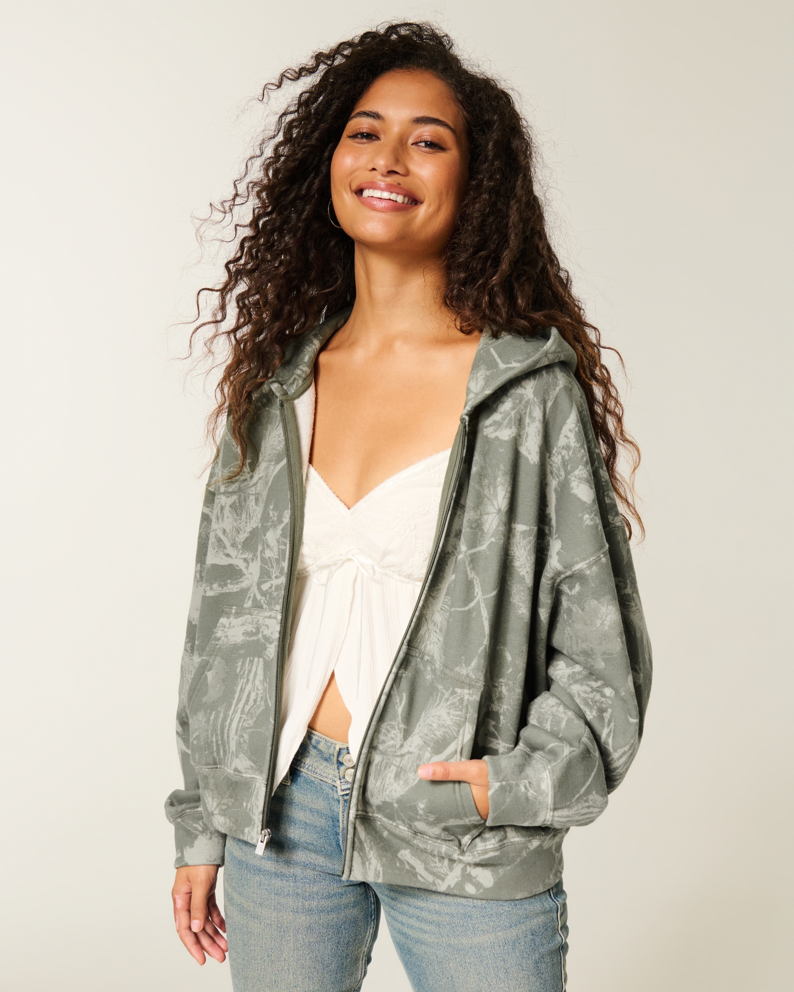 Oversized Zip-Up Hoodie