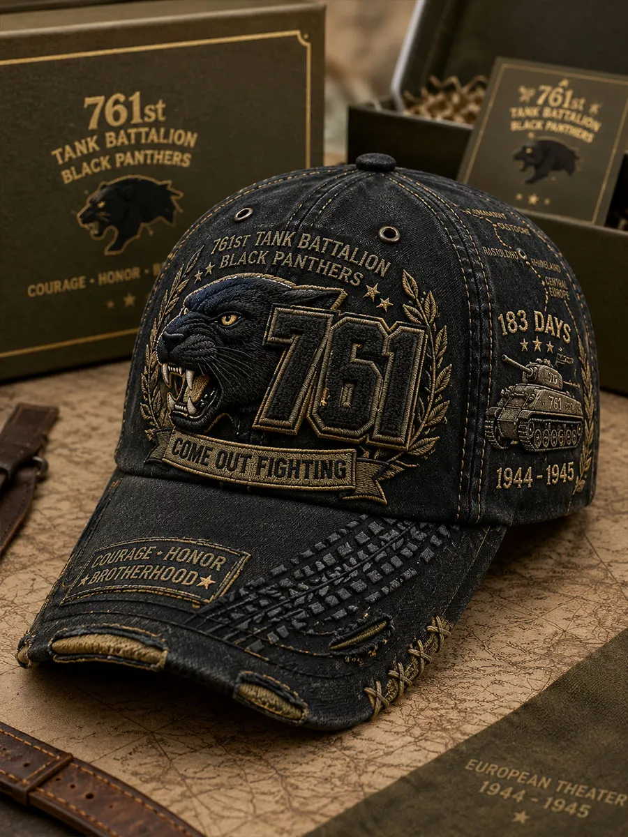761st Tank Battalion Black Panthers Commemorative Baseball Cap