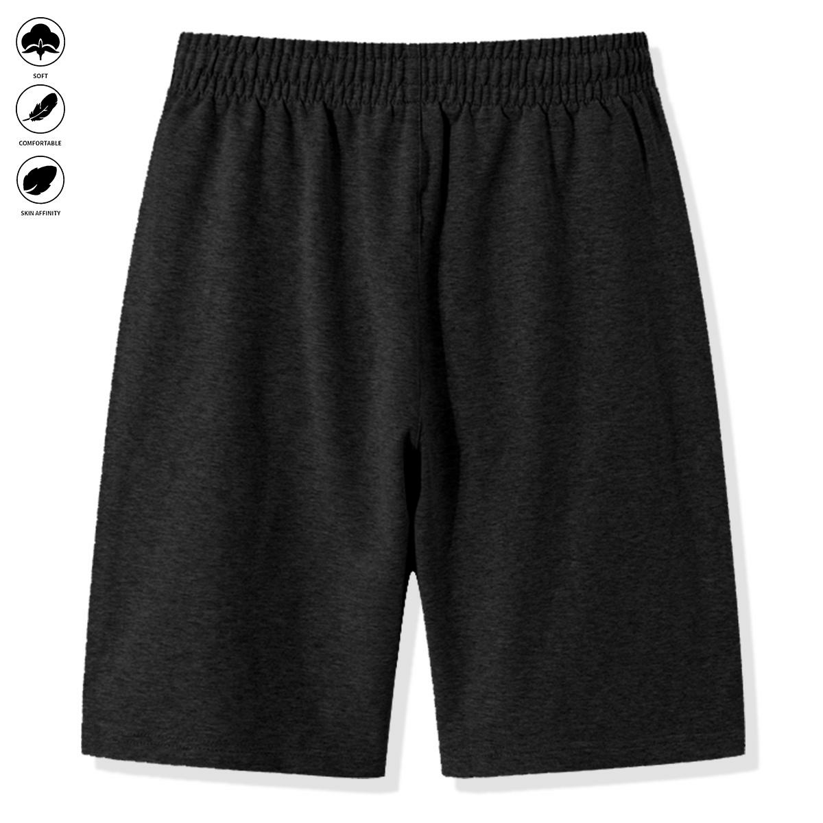 Men's Casual Breathable Summer Sports Shorts with Pullstring and Zipper for Beach Outdoor Activities Cycling Daily Wear