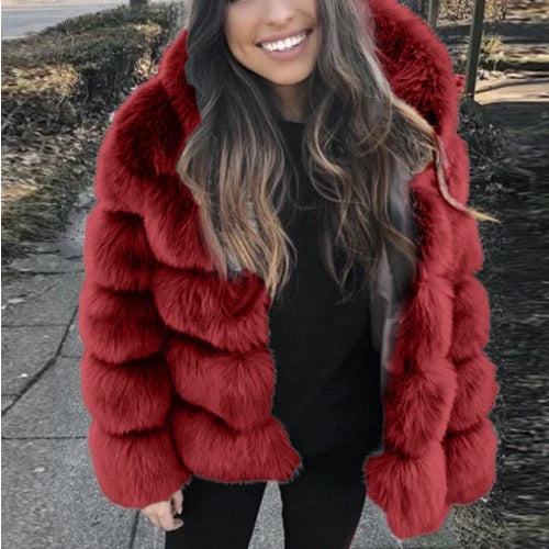 CALINE | Manteau Glamour En Fourrure