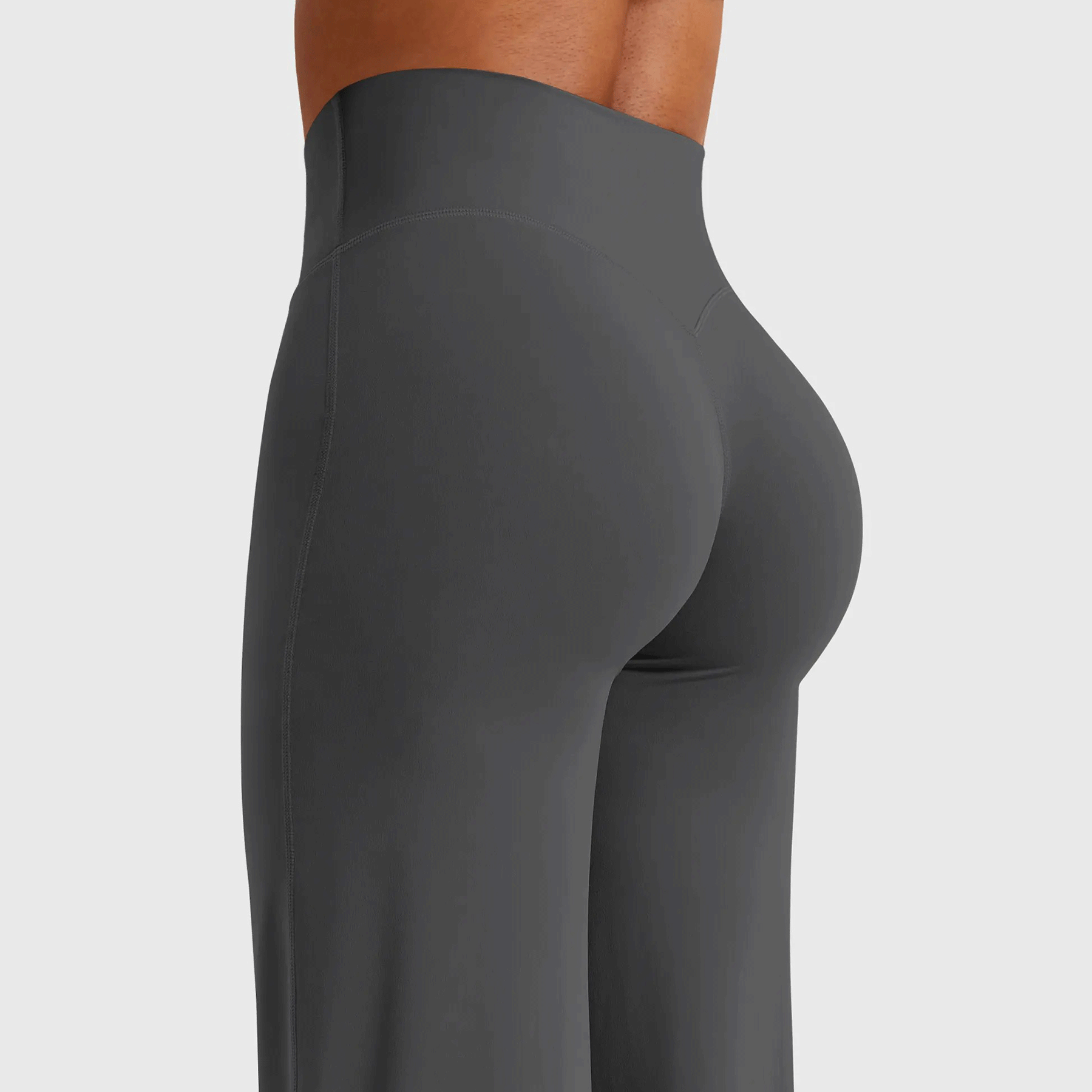Leggings High-Waist Straight-Leg No Front Seam Buttery Soft Gym Yoga Pants for Women Fitness Tights