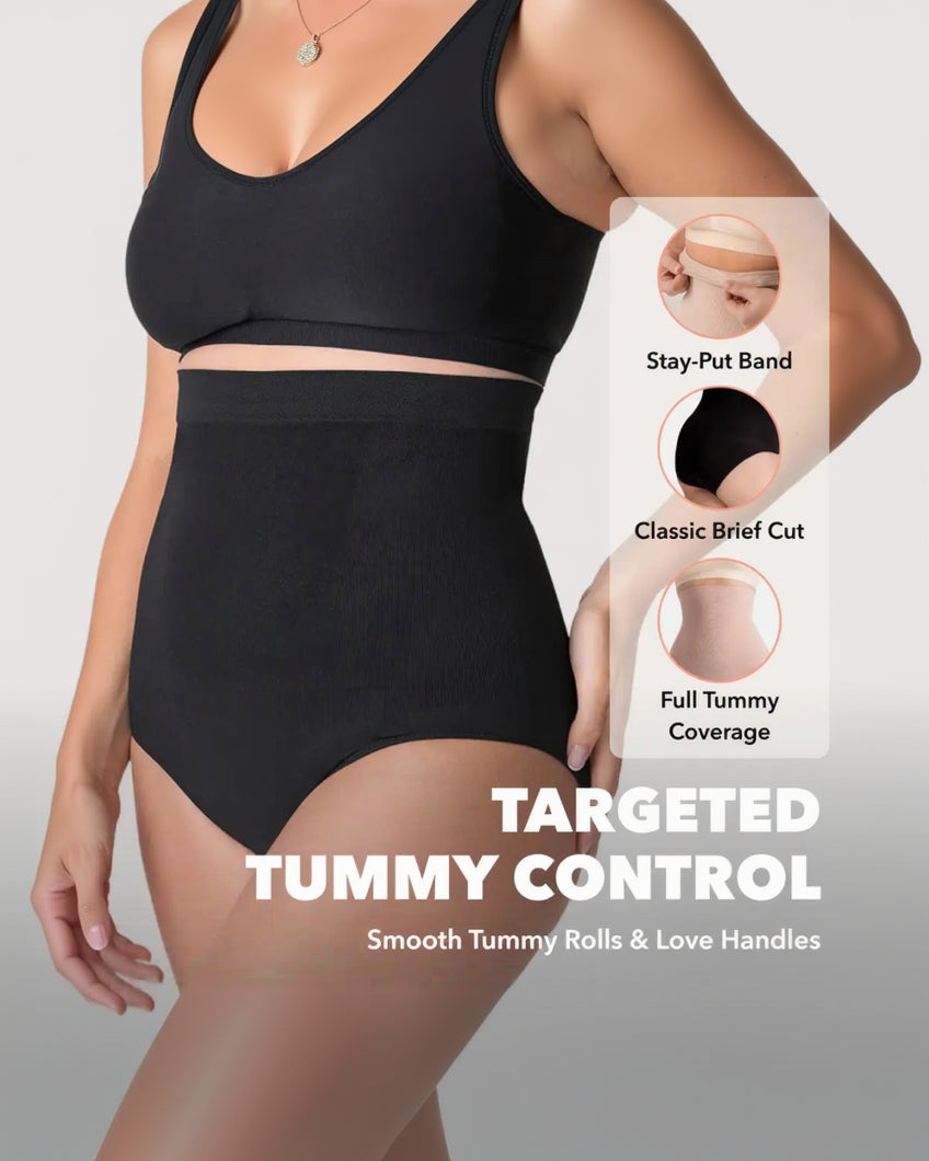 High-Waisted Seamless Compression Shapewear Panty