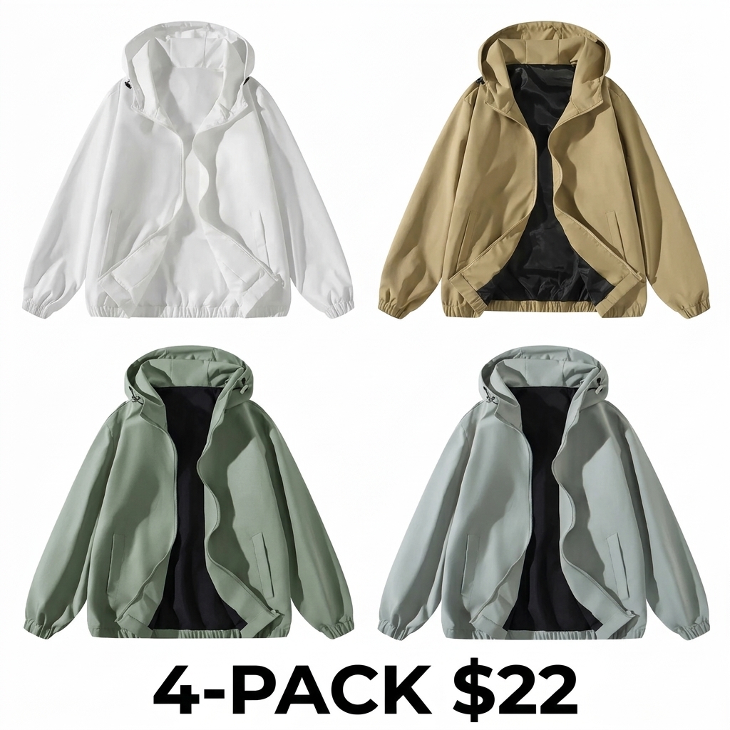 Unisex Vintage Washed Zip Up Hoodie – Retro Streetwear Casual Jacket