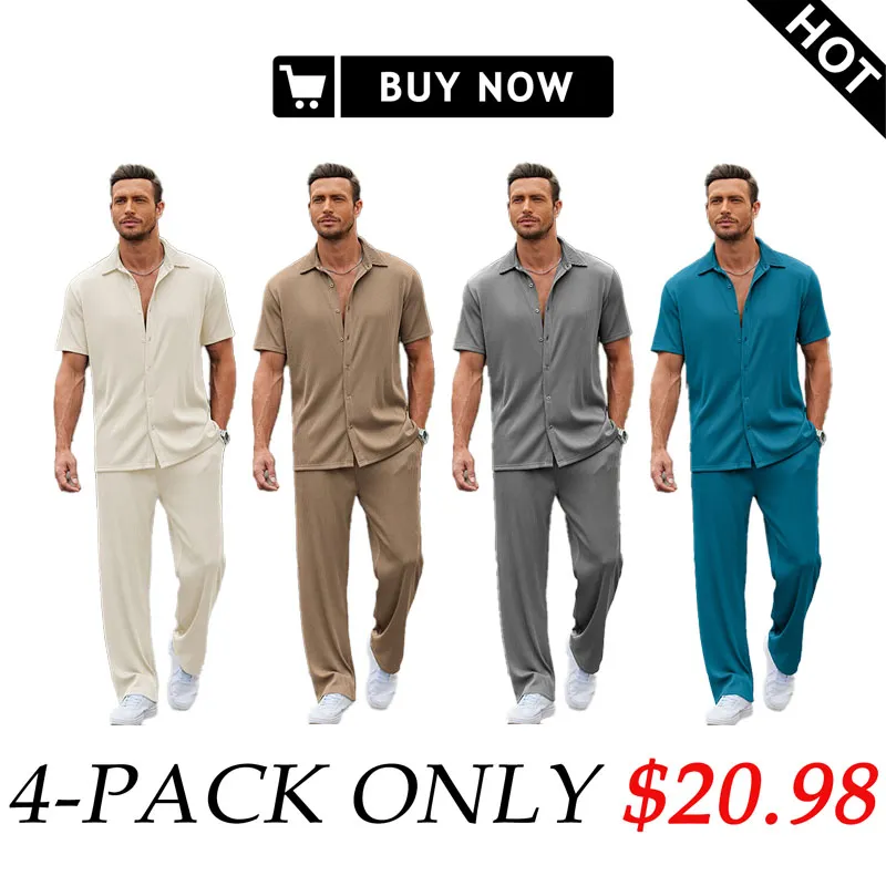 🔥2026 Flash Sale🔥Casual Loose Fit Shirt Sets