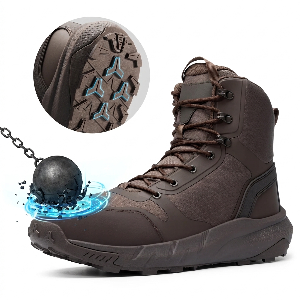 Men's Nano-Composite Toe Work Safety Boots