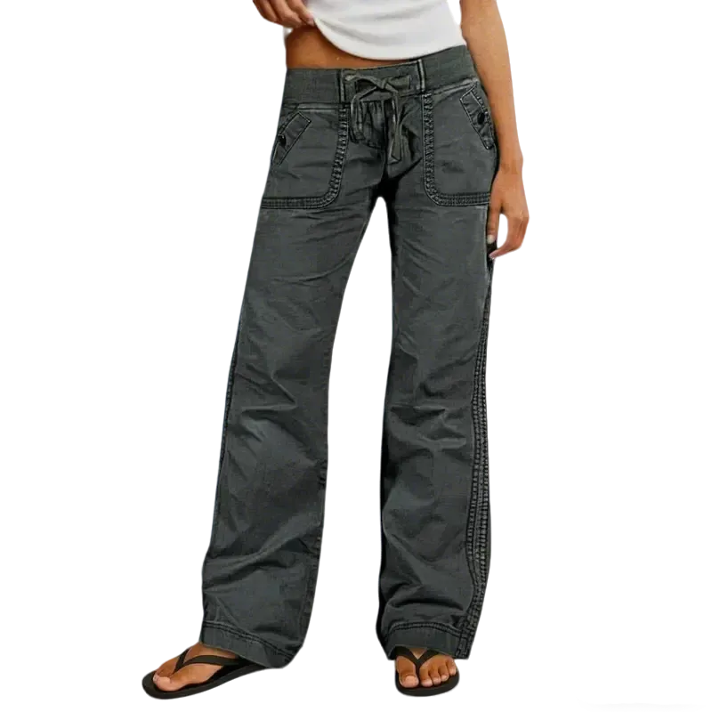 ⚡FINAL SALE⚡- Women's High Stretch Mid Rise Straight Pants