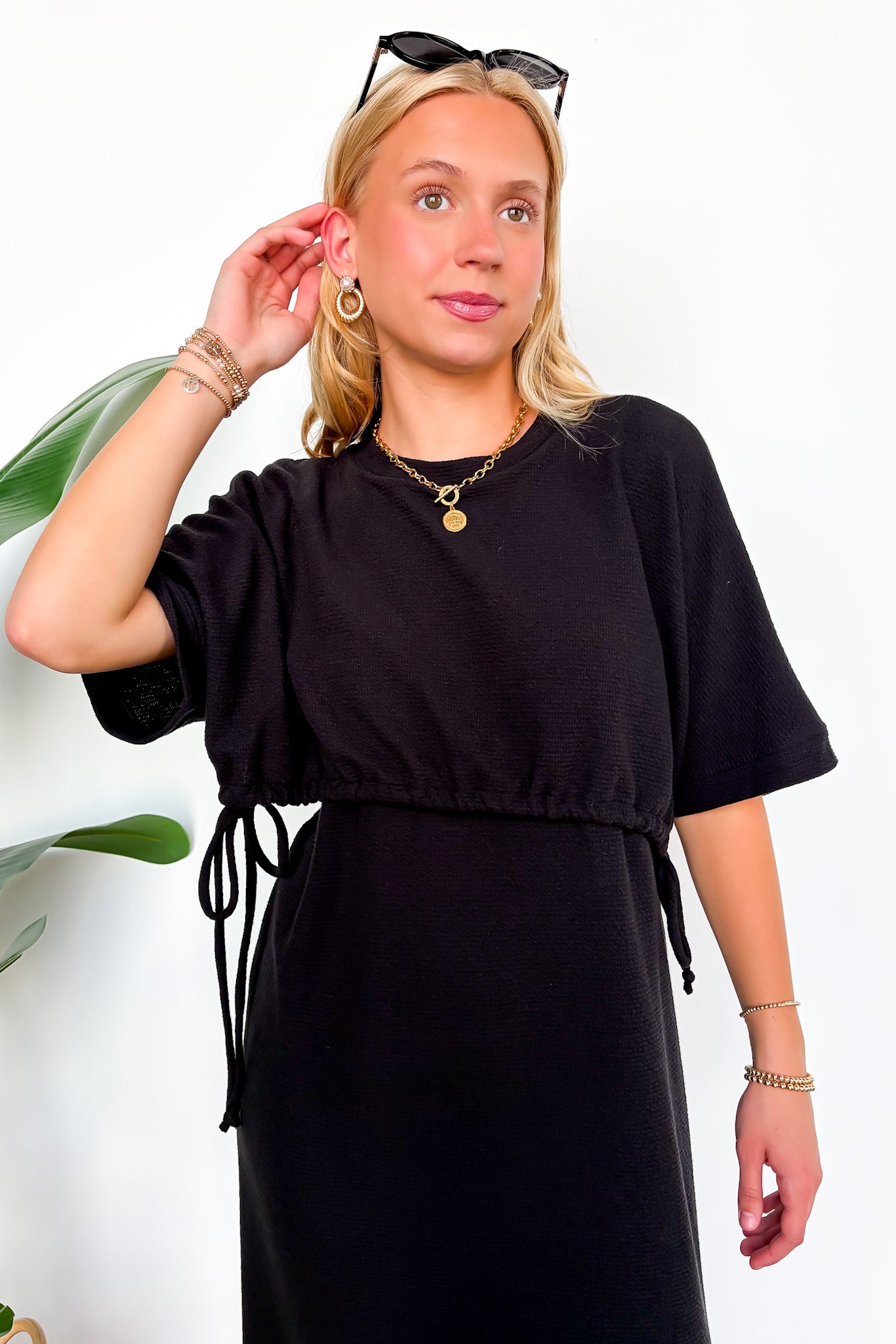 Side Tie Maxi Dress