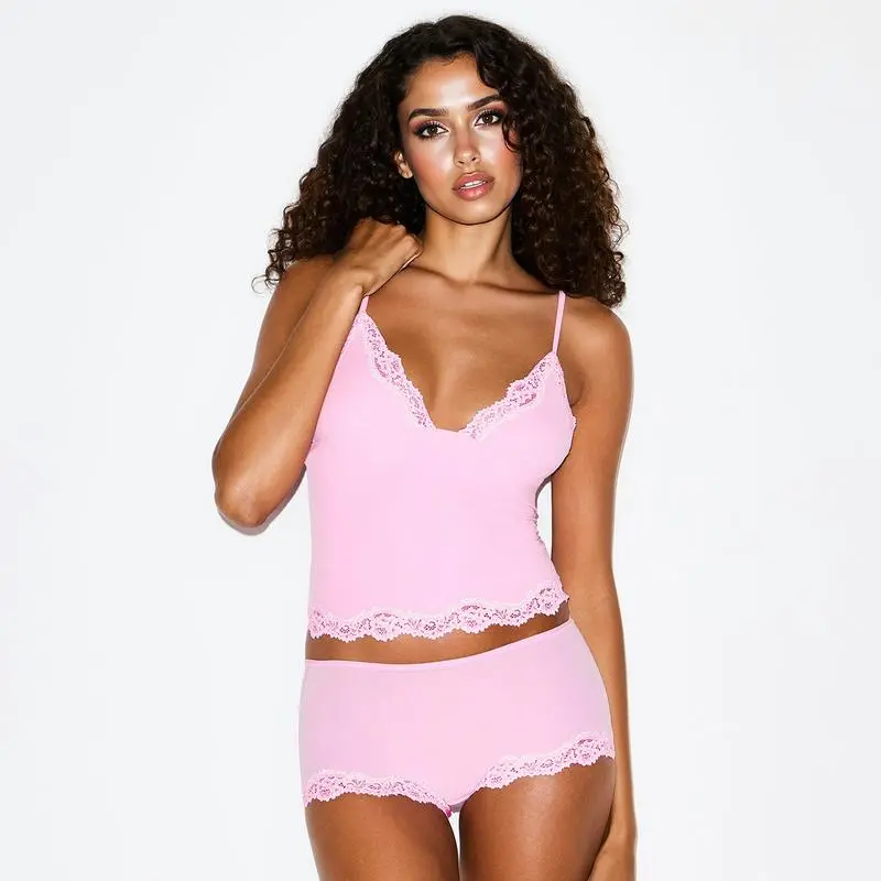 Women's Sexy Lace Wirefree Breathable Bralette & Panties Set