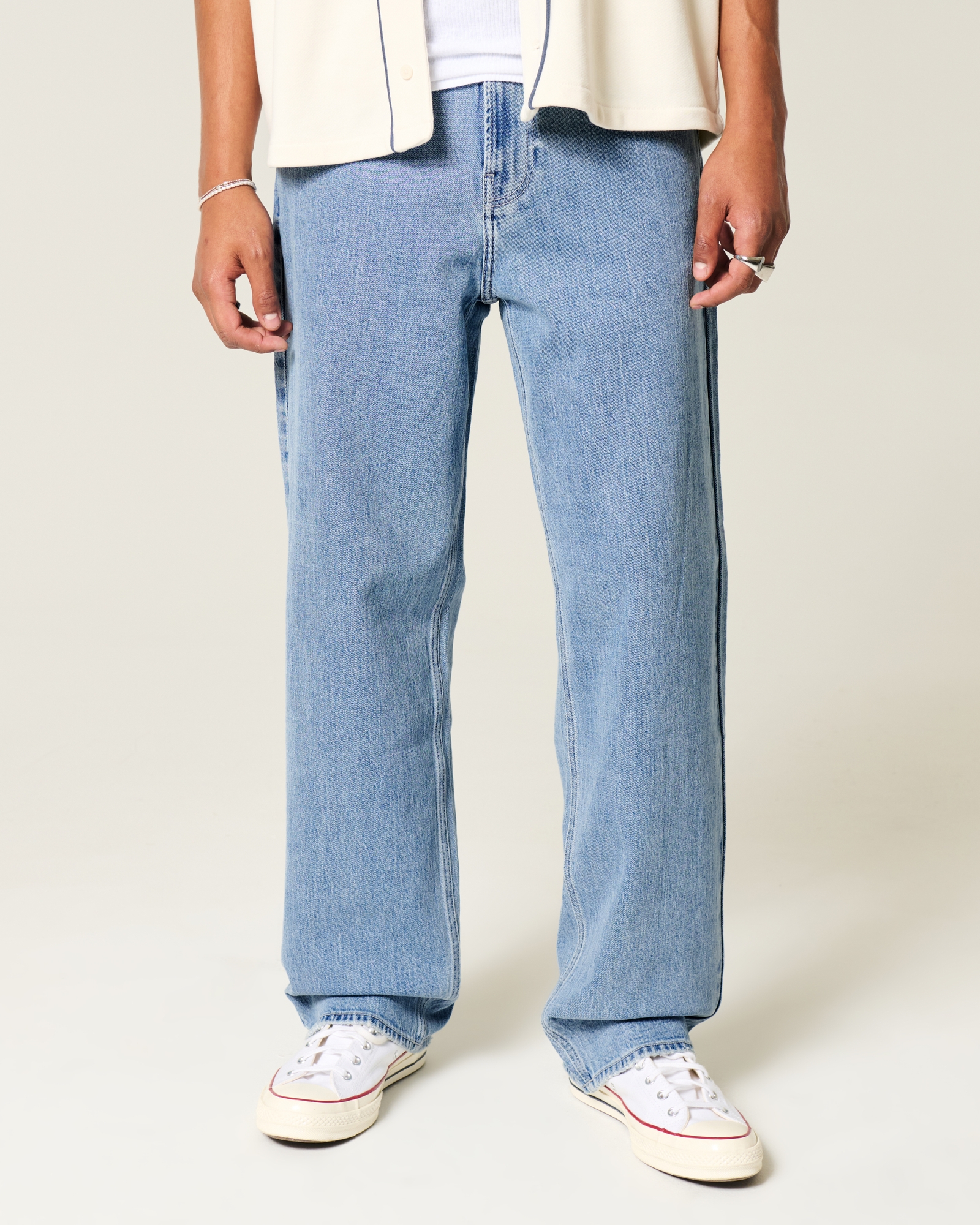 Light Wash Baggy Jeans