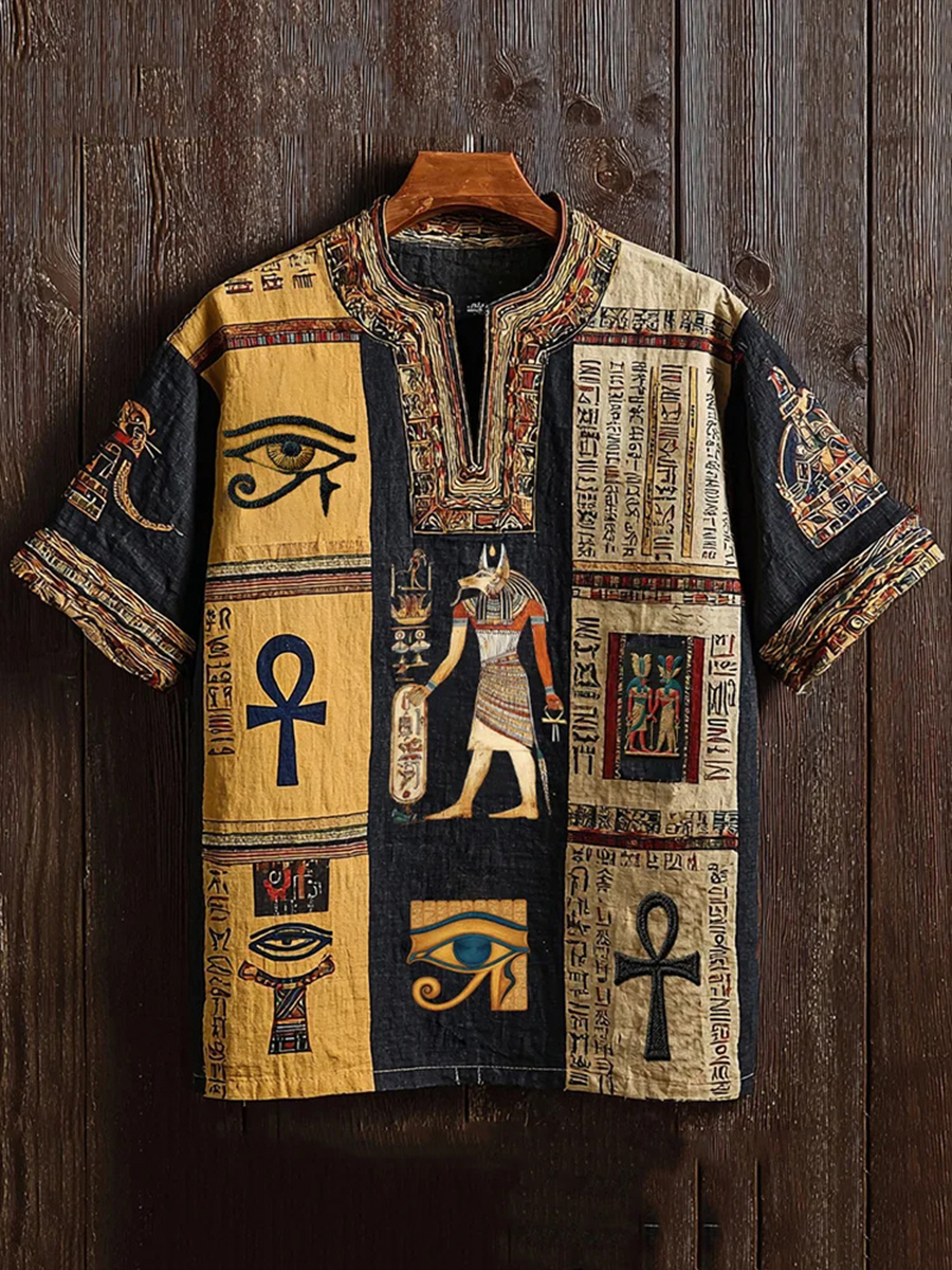 Men's Ancient Egyptian Print T-Shirt
