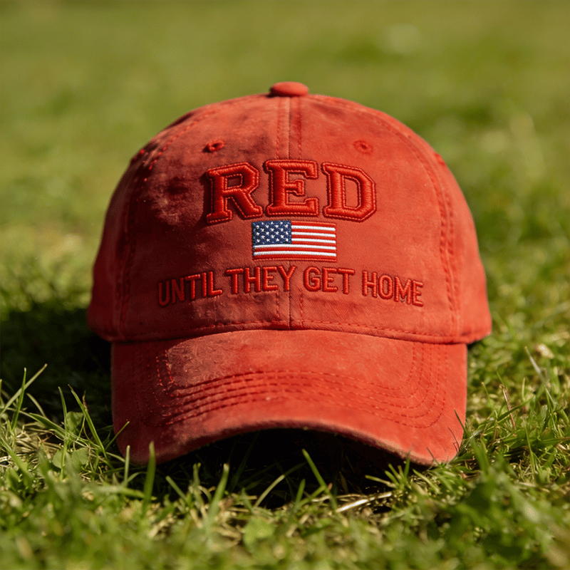 Unisex casual red Friday print hat