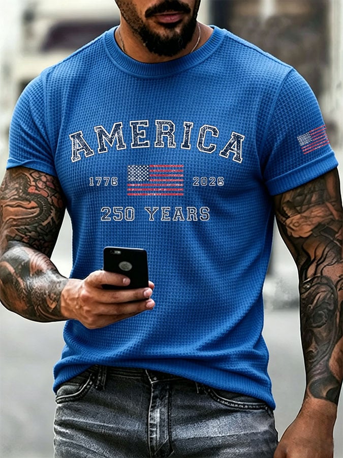 Men's Casual Printed Short-Sleeve T-Shirt