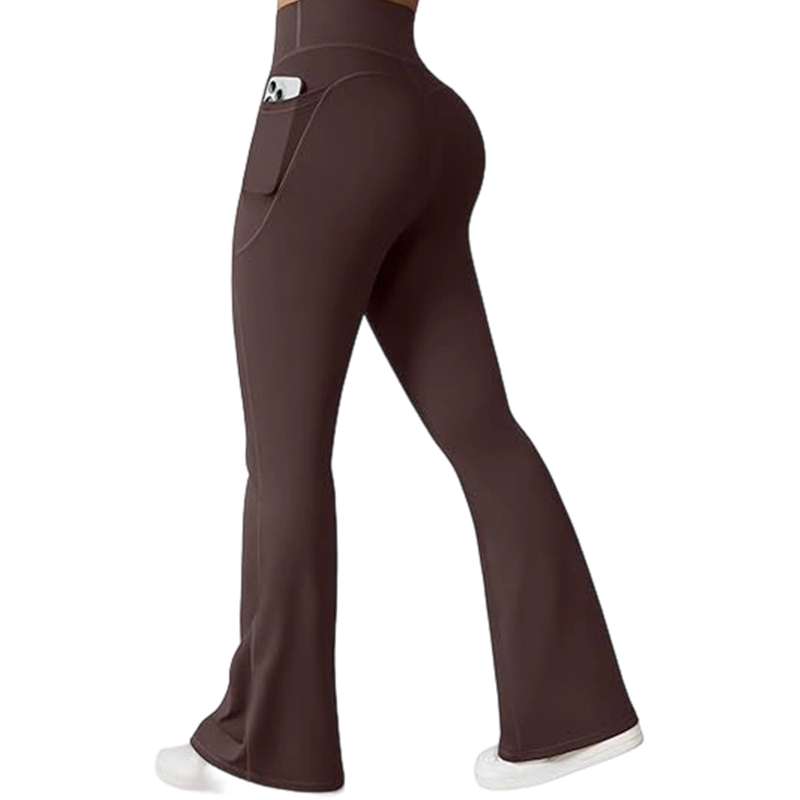 Women High Waist Butt Lifting Bottoms with Pockets