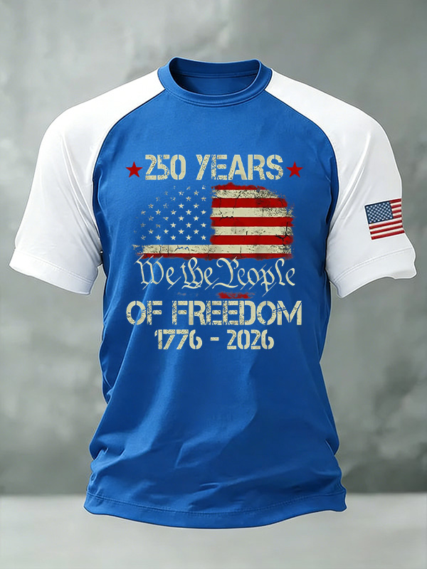 Men'S And Women'S Casual 250Th Anniversary Founding Celebration Raglan T-Shirt