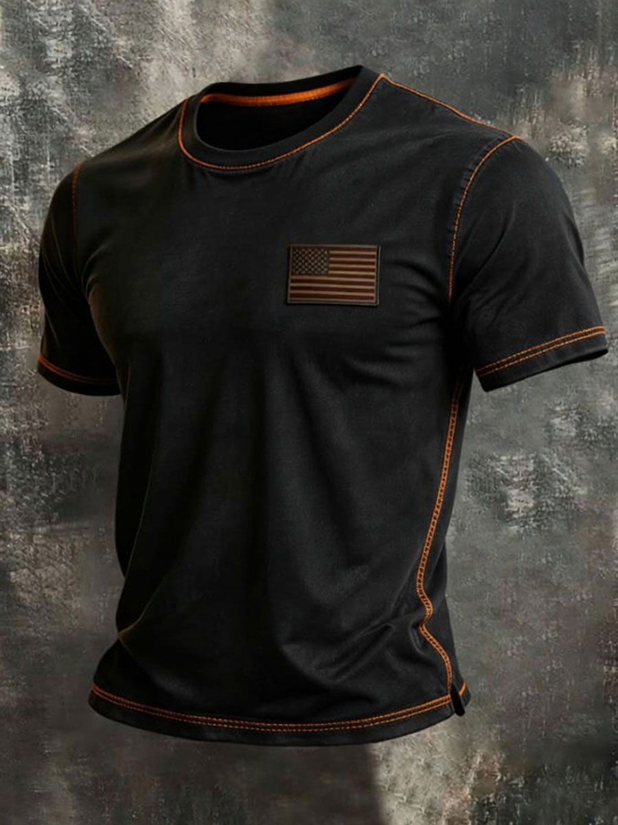 En'S American Anniversary Short-Sleeve Crew Neck T-Shirt
