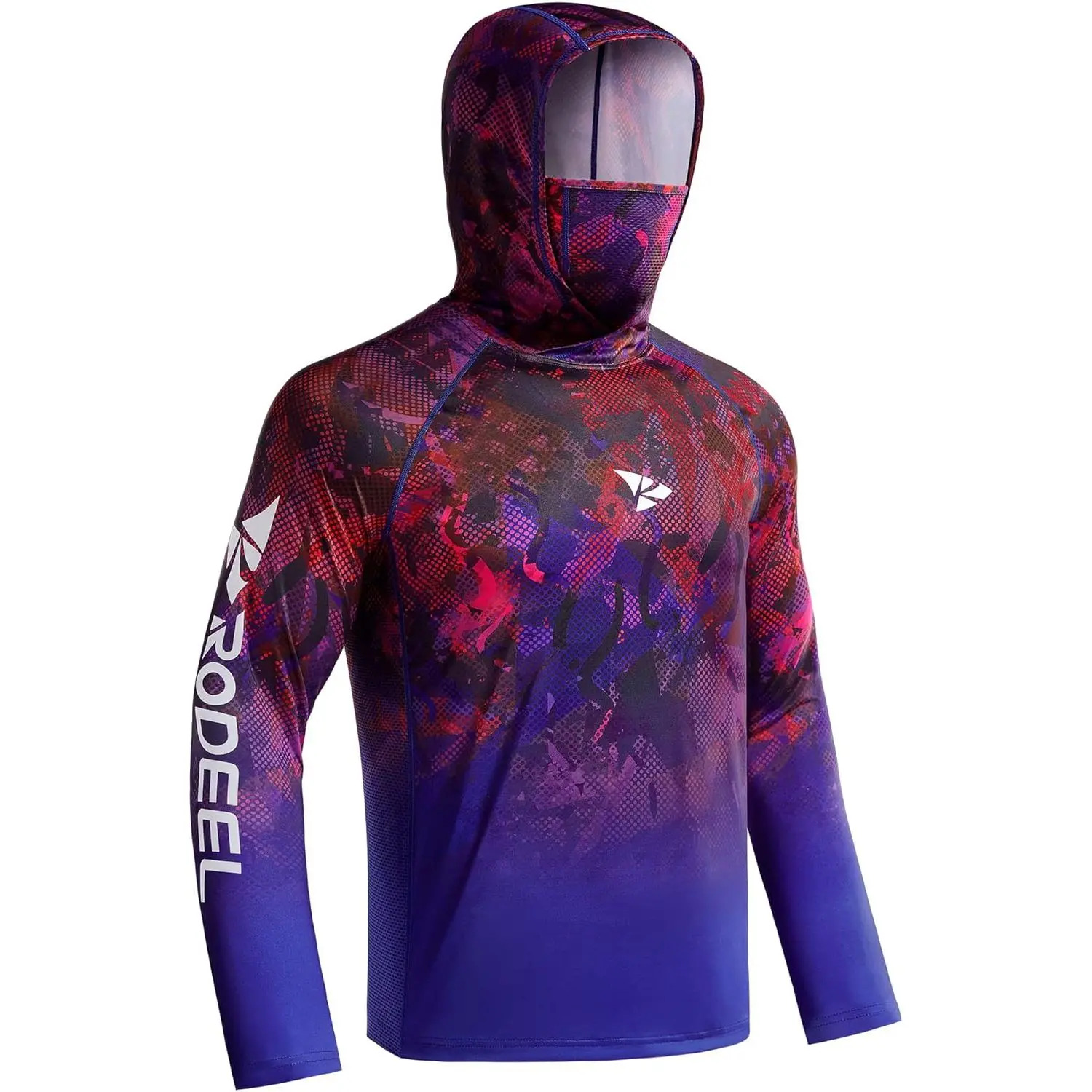 Men's Sun Protection Hoodie (with Face Mask/Neck Gaiter) — UPF 50+ UV Protection
