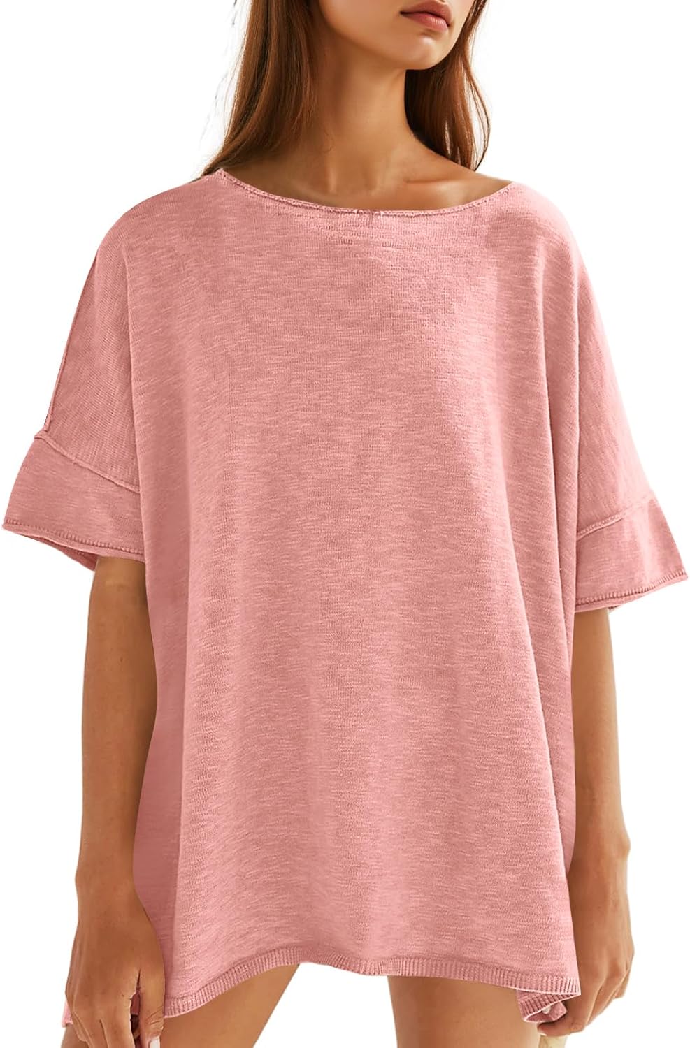 Mother's Day Sale💕Women's Oversized T Shirts-100% Cotton