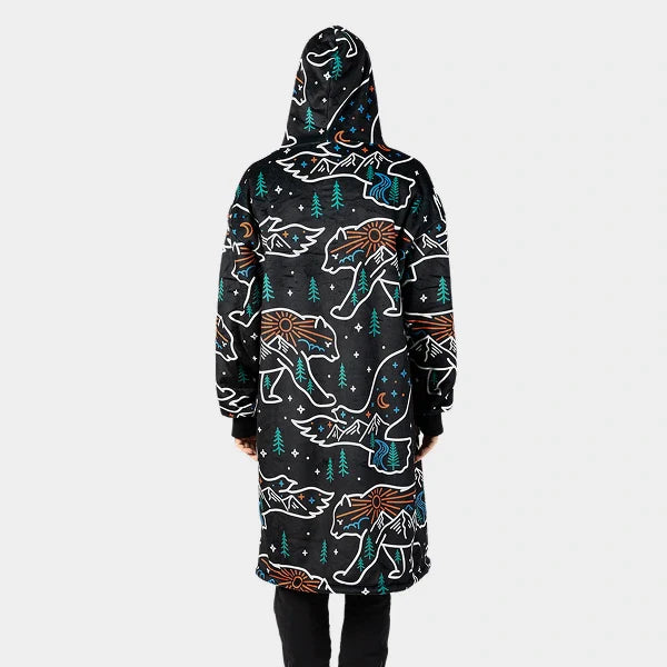 Wearable blanket Oversized with sherpa lining One size fits most.