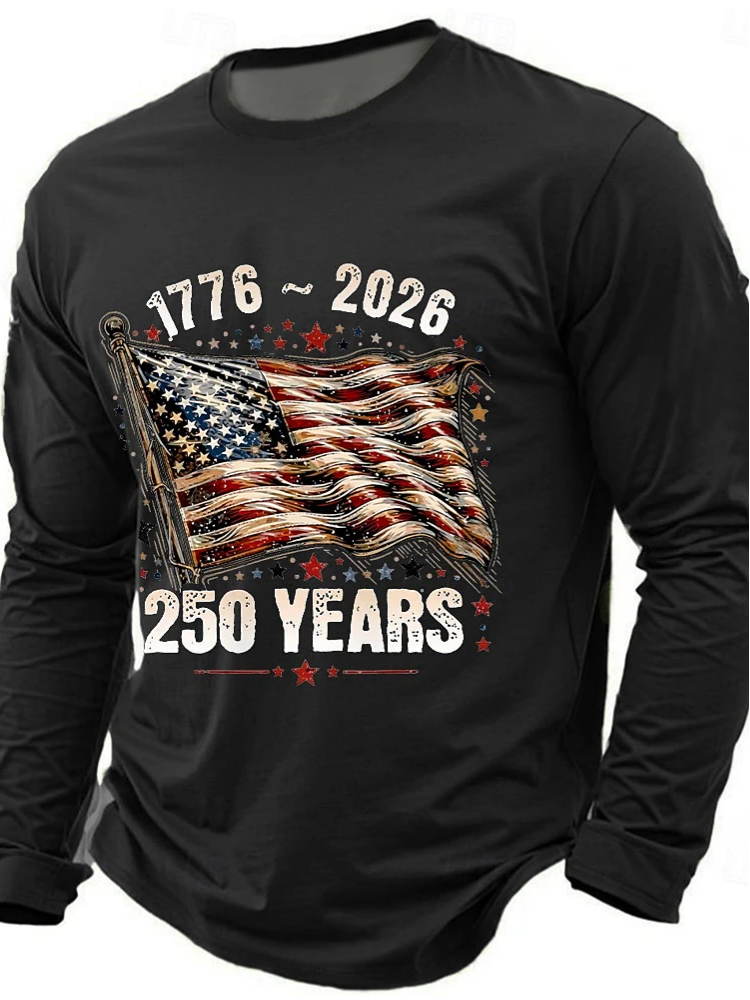 Vintage Flag 250Th Anniversary Long Sleeve T-Shirt