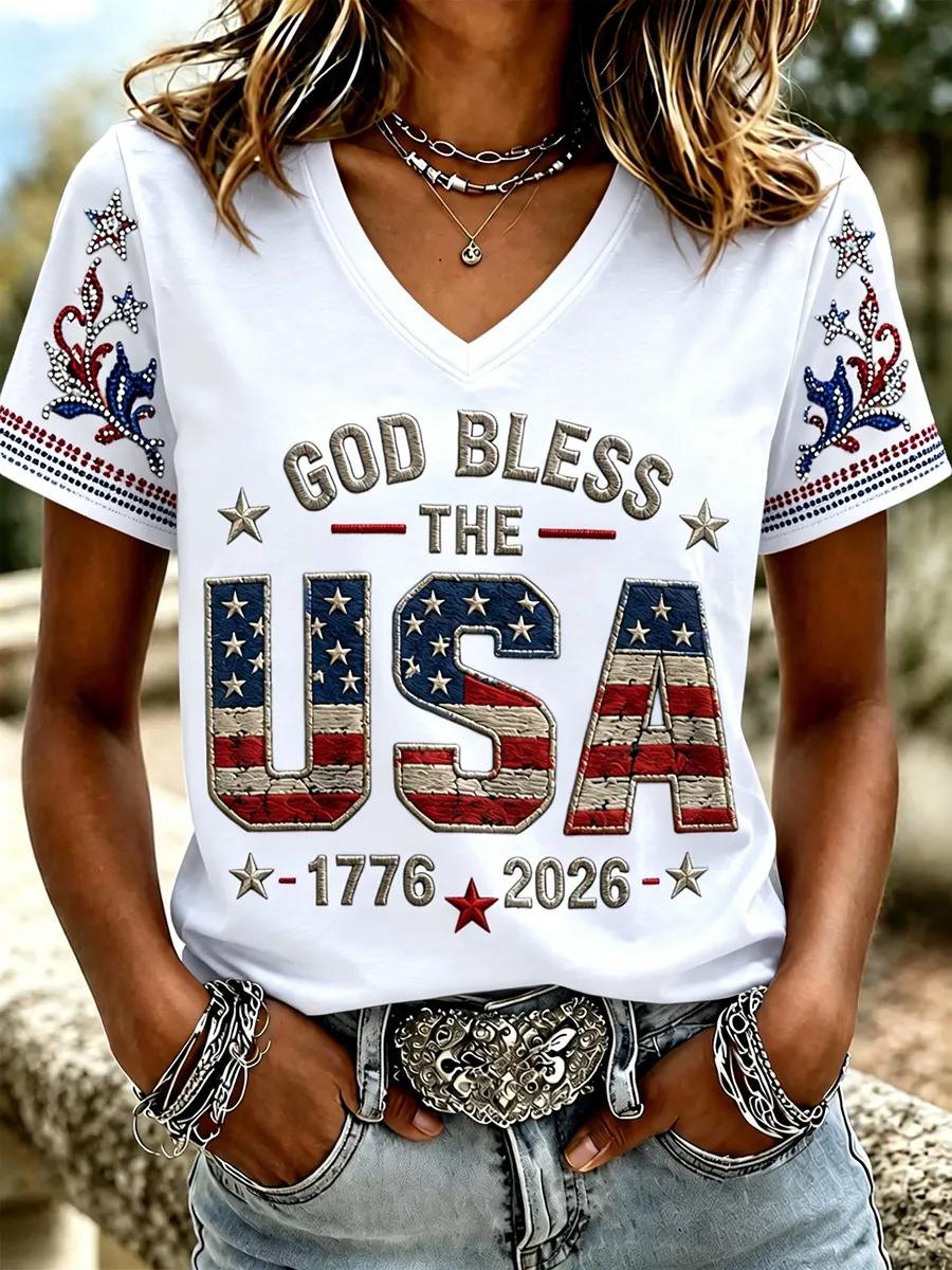 Women's Casual Faith Graphic Print T-Shirt