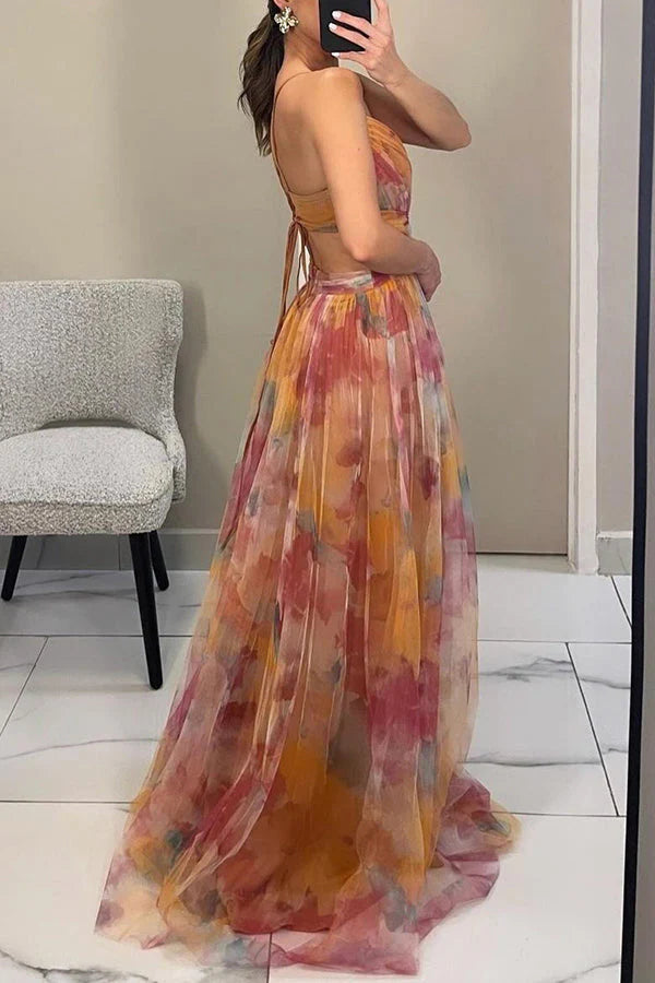 AdelineKarstar Elegant Spaghetti Strap Dress