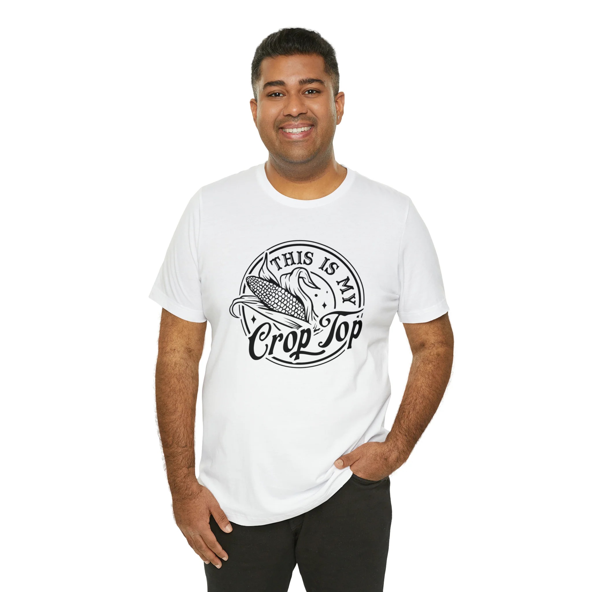 Crop Top Unisex Jersey Short Sleeve Tee