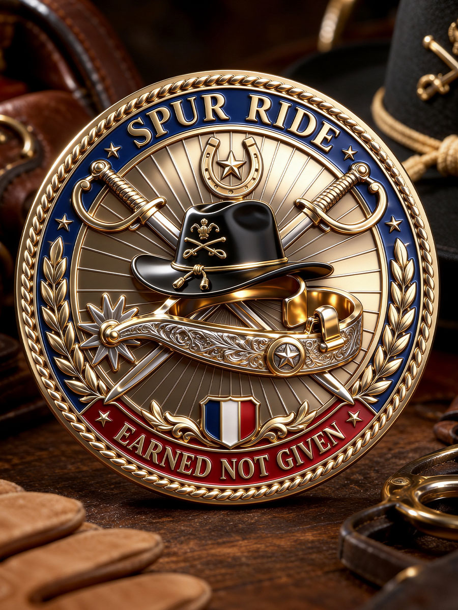 Spur Ride Commemorative Metal Medal