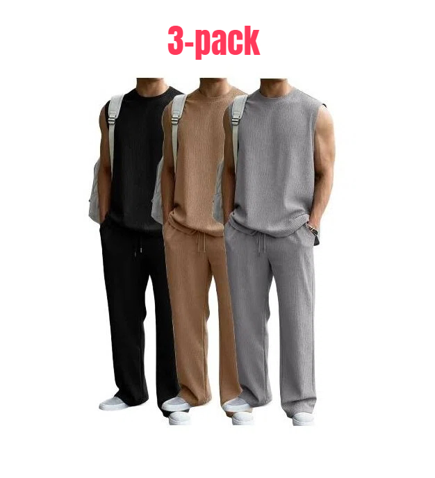 ⚡ Men's 2 Piece Rib Knit Sweatsuit 🔥