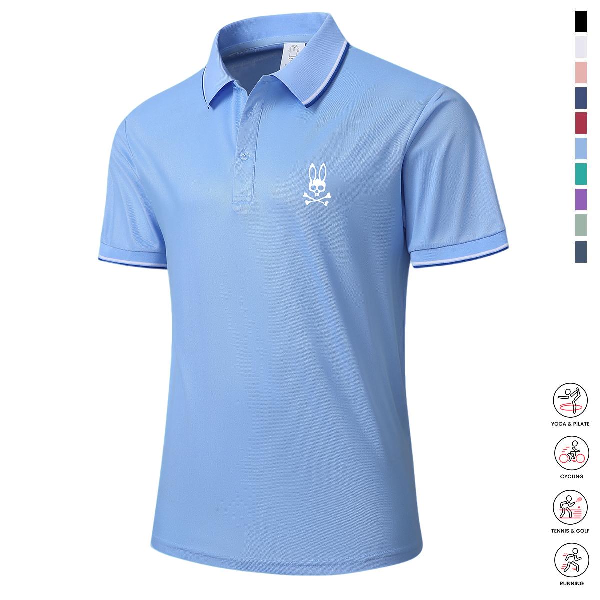 Men's Casual Short-Sleeve Polo Shirt Set