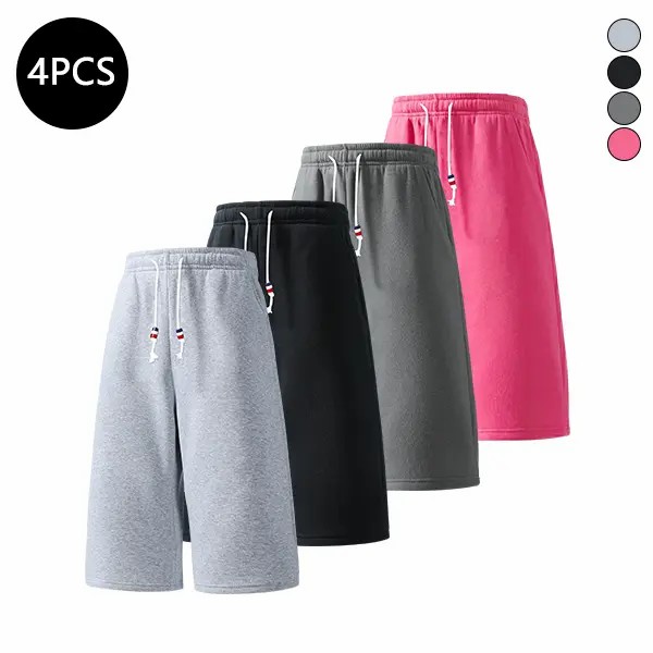Men’s 3/4 Length Athletic Shorts – Casual Loose Fit Summer Activewear