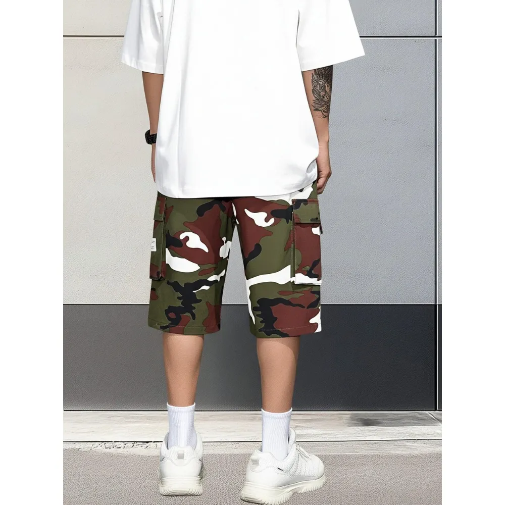 Men’s summer camouflage cargo shorts
