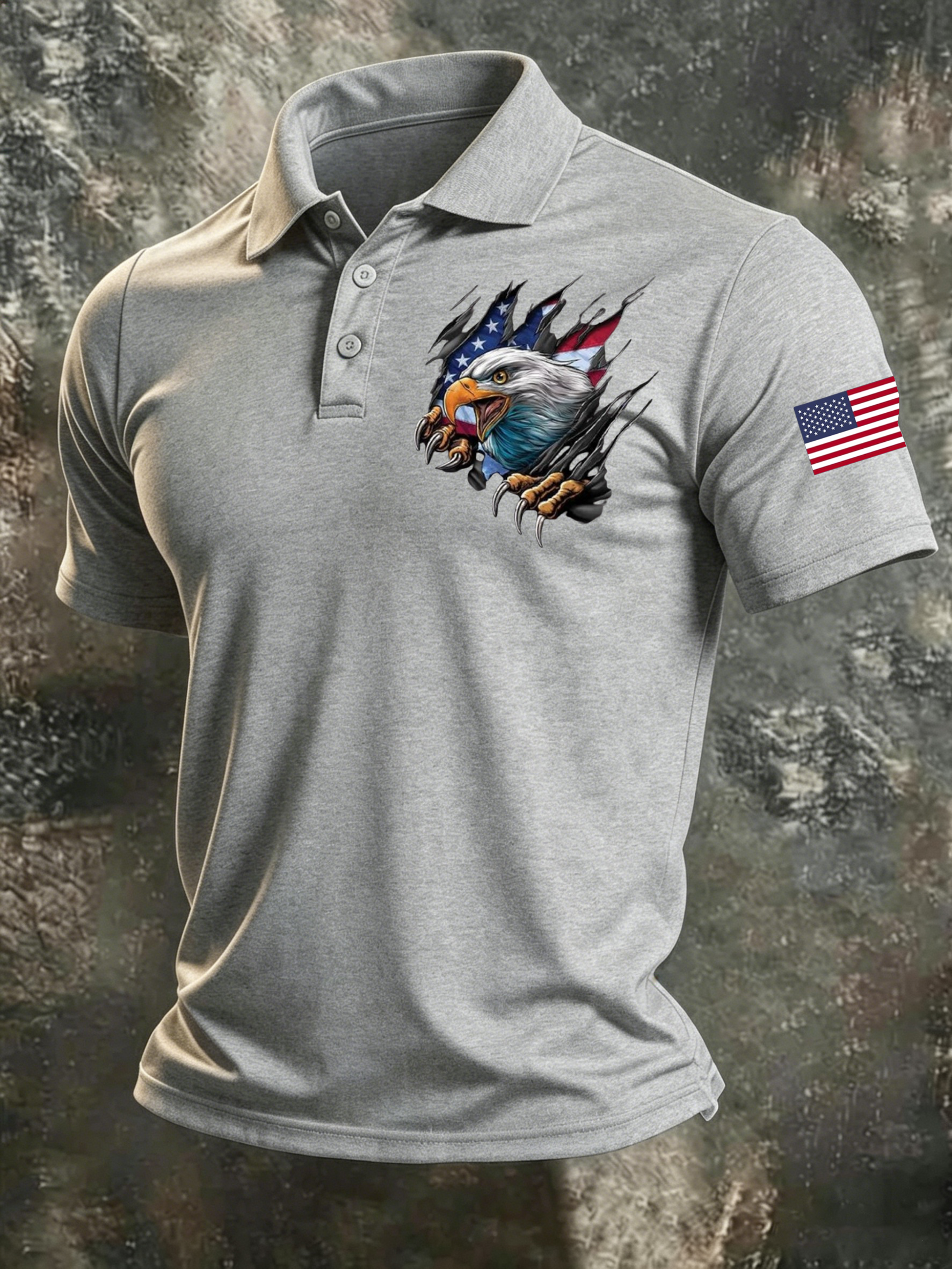 Men's 250Th Anniversary American Casual Short-Sleeve Polo Shirt