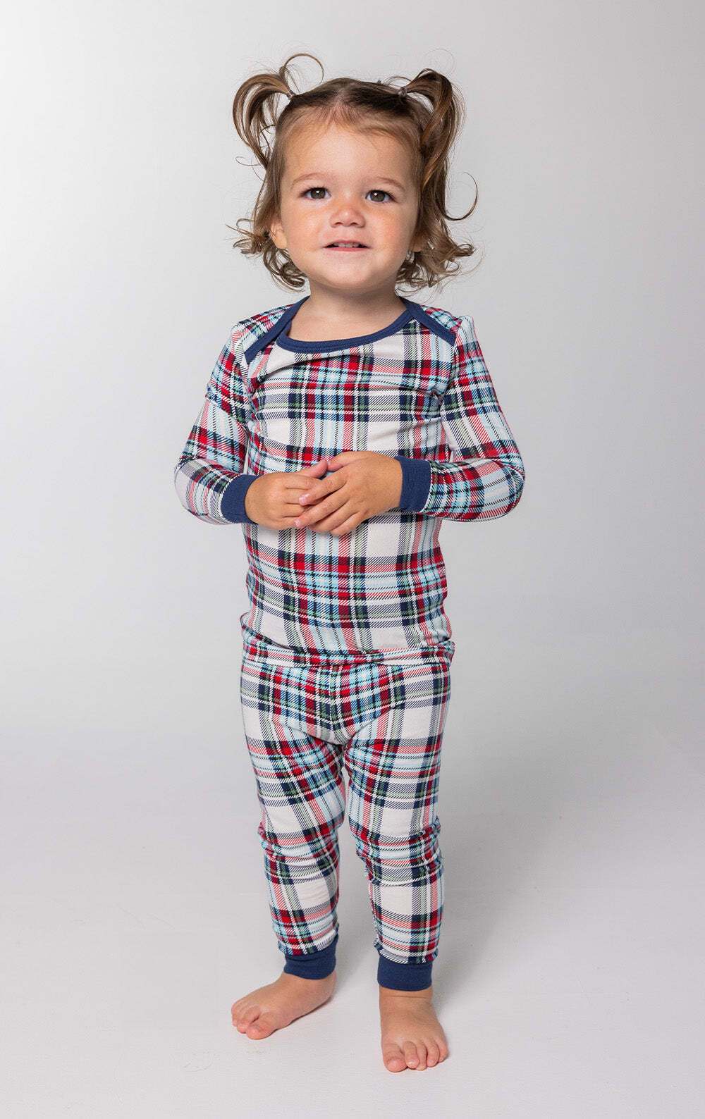 Hibernation Plaid Matching Family Pajamas