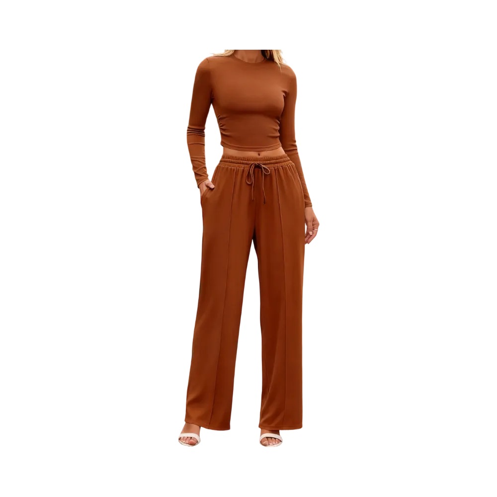 Women's 2-Piece Ribbed Knit Set