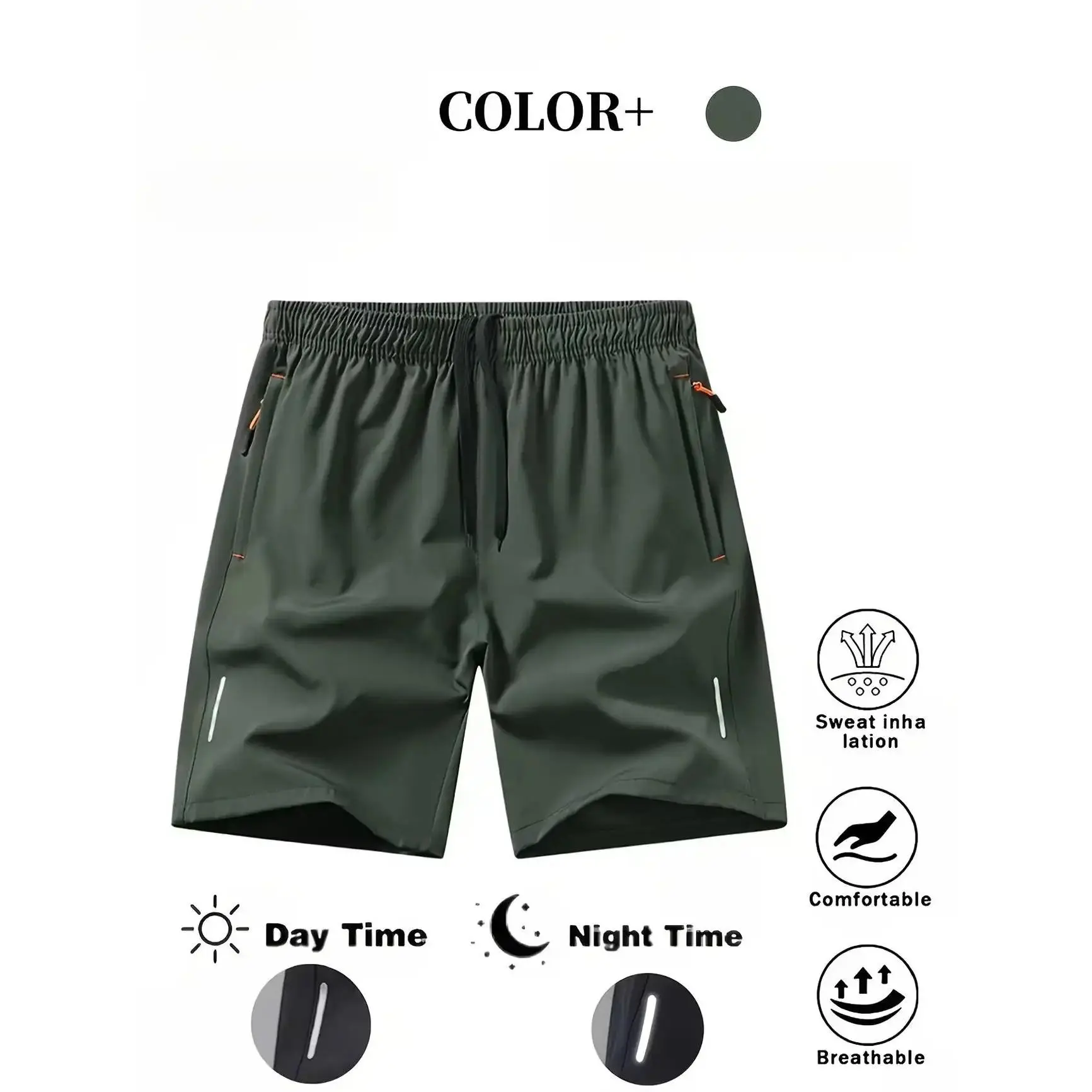 Men's 5-Pack Dry-Fit Gym Shorts Comfortable & Breathable