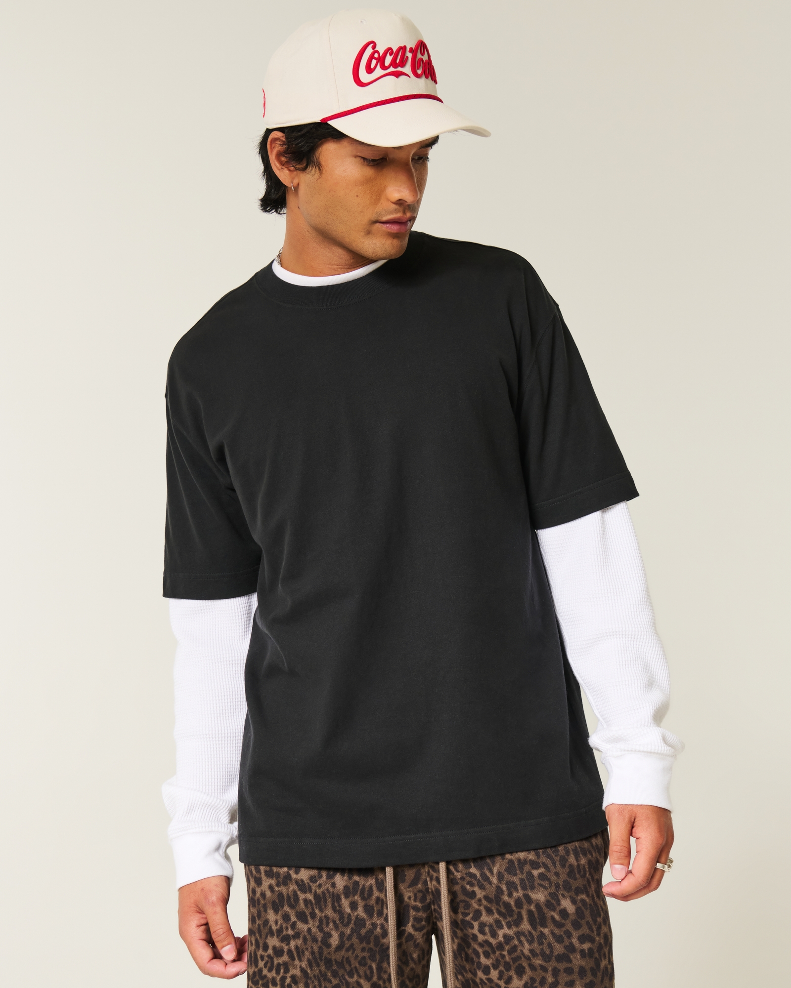 Boxy Heavyweight Washed Cotton Crew T-Shirt
