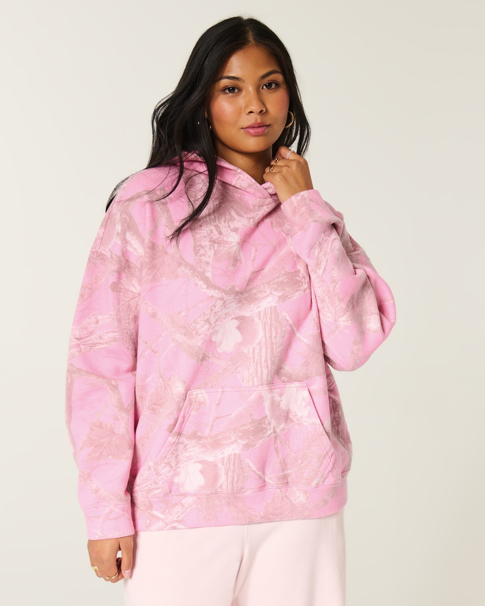 Hollister Feel Good Oversized Butterfly Graphic Hoodie