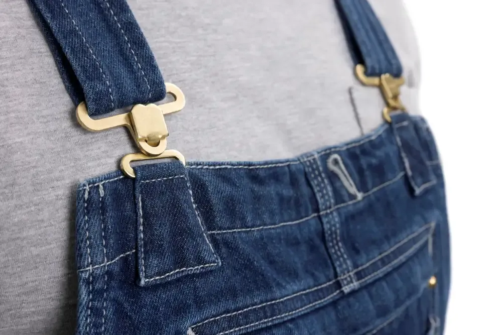 Men's Denim Bib Overalls, Workwear with Adjustable Straps and Convenient Tool Pockets
