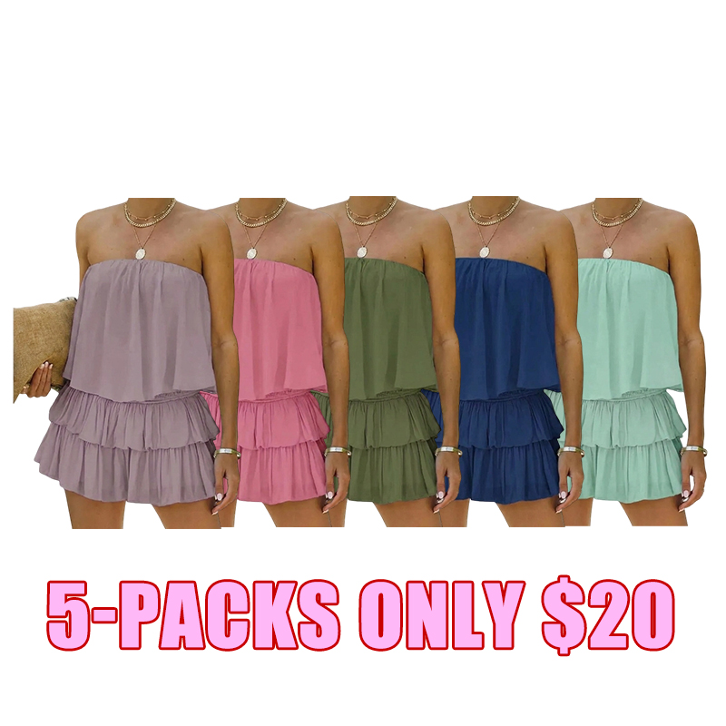 🌸 Off-Shoulder Smocked Romper