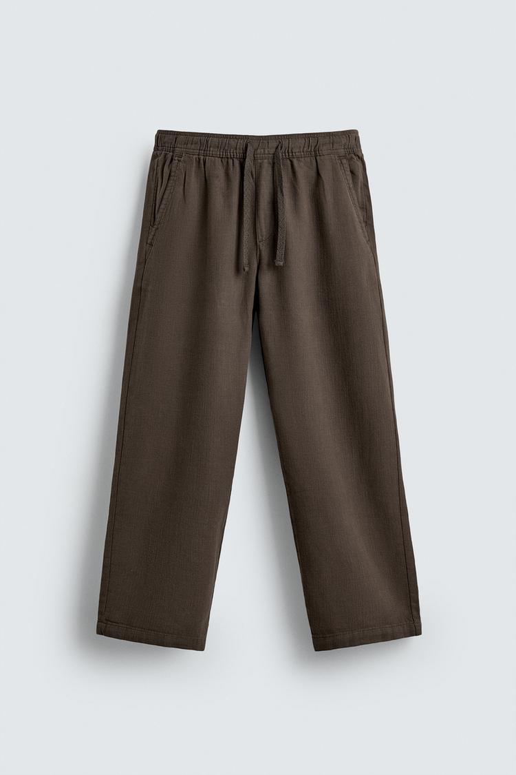 Men's Relaxed Fit Textured Pants