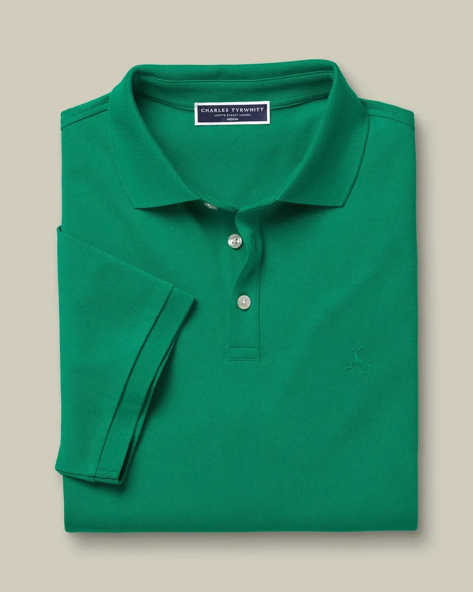 Men'S Casual Business POLO Shirt, Breathable Pique Fabric