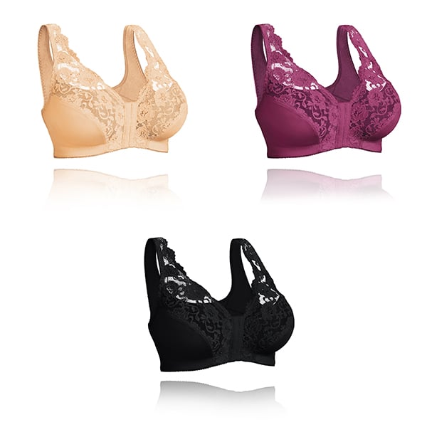 💖Front Hooks, Stretch-Lace, ALL IN ONE BRA!
