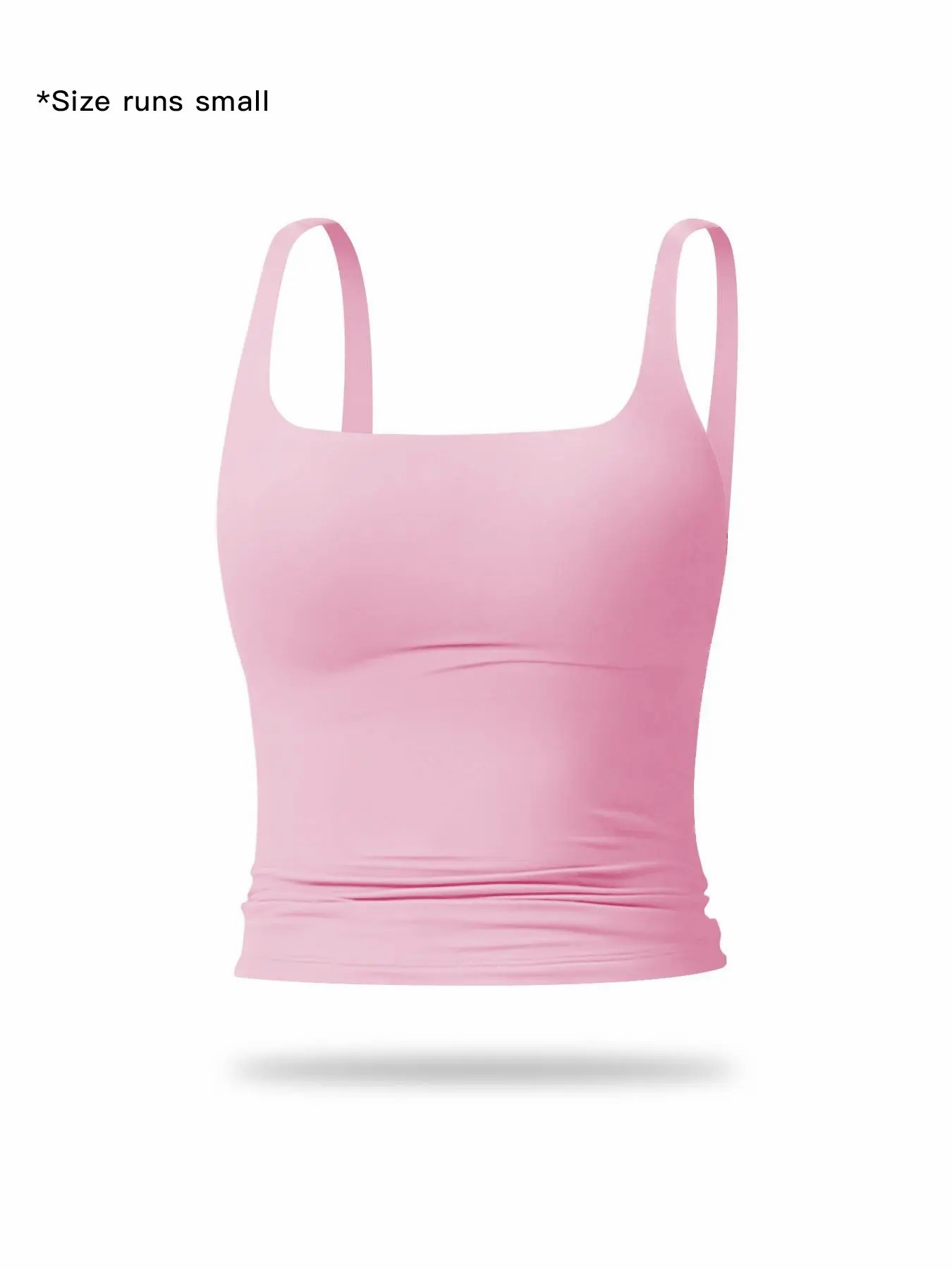 Women's Solid Color Sports Tank Top, Tight Sports Vest, Casual Comfy Breathable Sleeveless Sports Top
