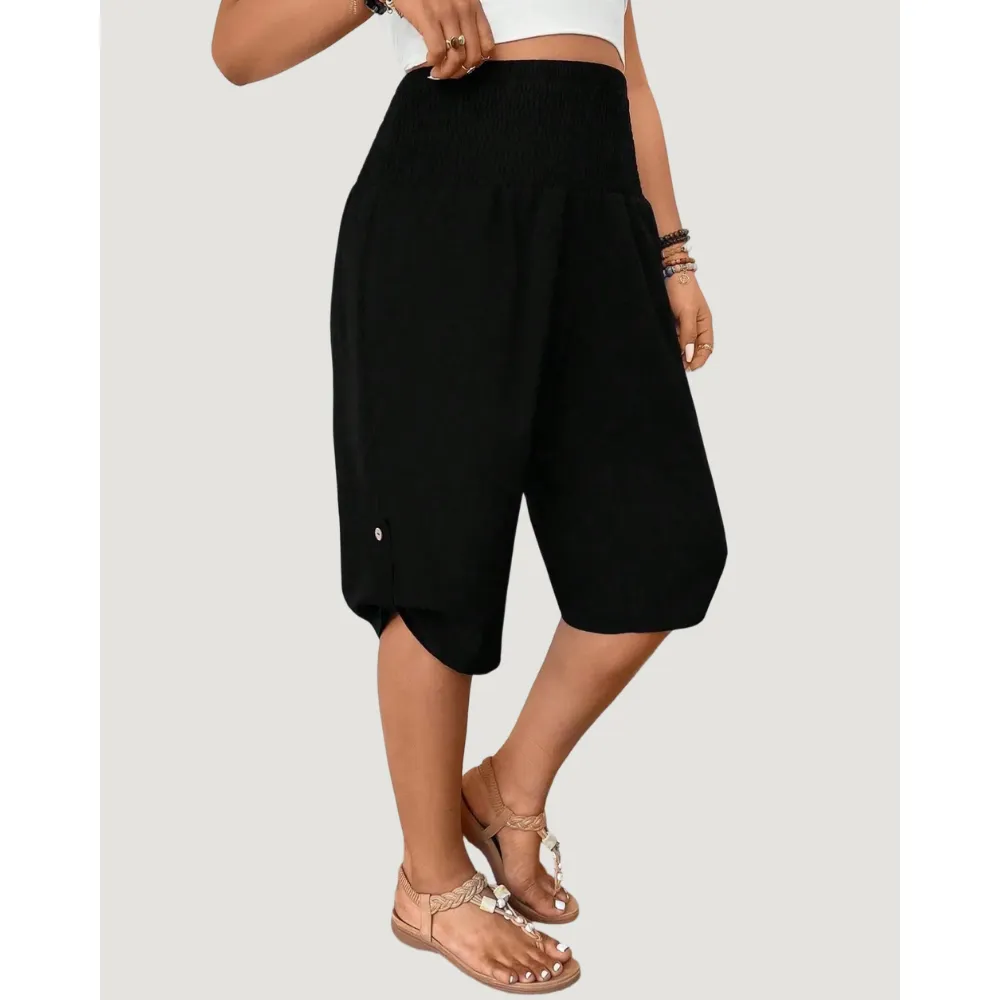 Factory Direct Women's Elastic Waist Comfort Capri Pants, 8-Pack Only $24