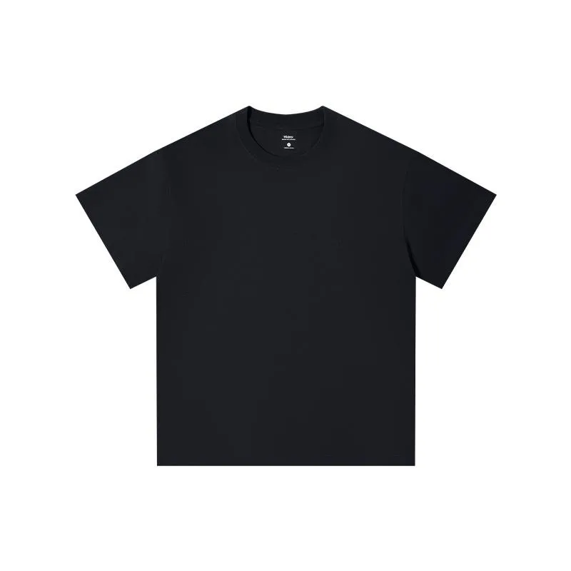 Heavyweight Tshirt 230G Cotton Solid Color Unisex Loose Fit Fade Proof Versatile Everyday Wear Men's Basic Tee