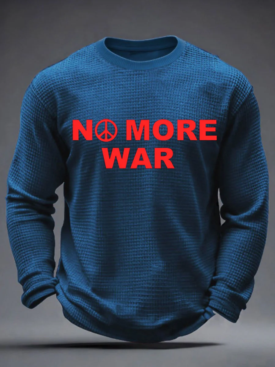 Men's No War Waffle Long Sleeve T-Shirt