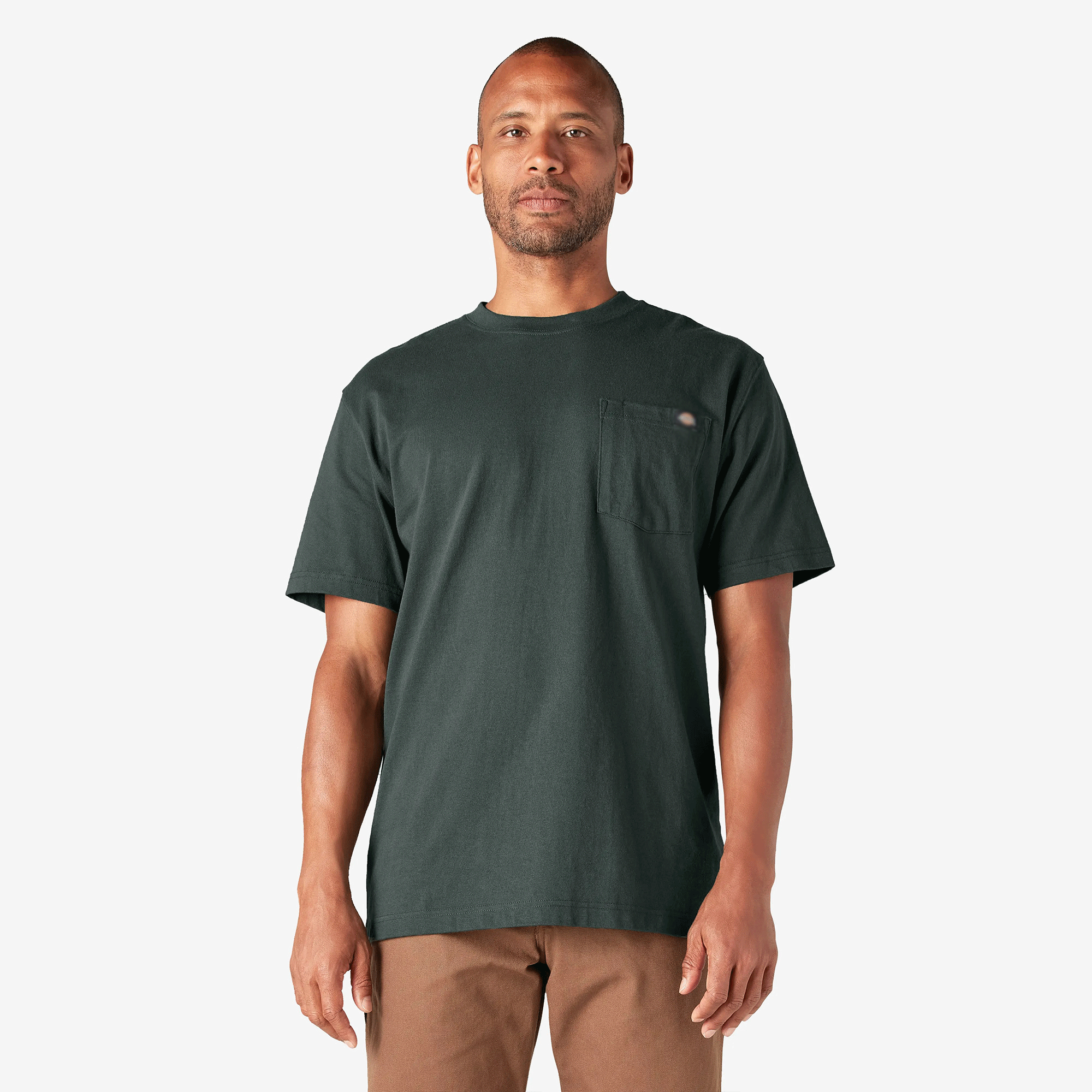 Men's Heavyweight Short Sleeve Pocket T-Shirt, 100% Cotton