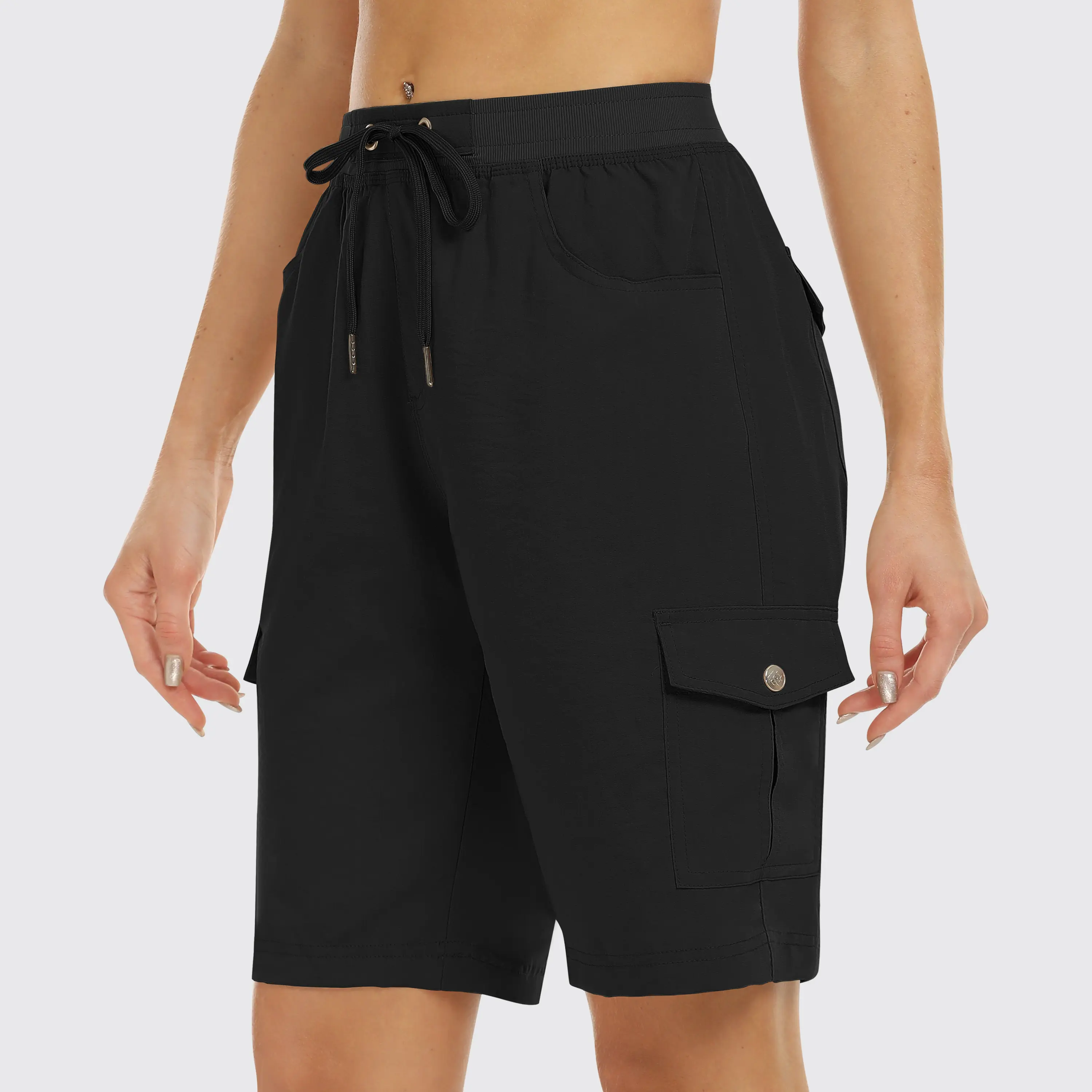 💥Exclusive Price -Women's Elastic Waist Quick-Dry Outdoor Shorts with Multi-Pockets