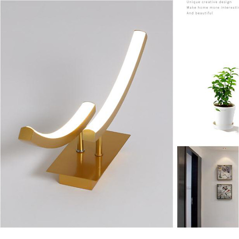 Black Flush Mount Ceiling Light Modern Arc Shaped Dimmable Light
