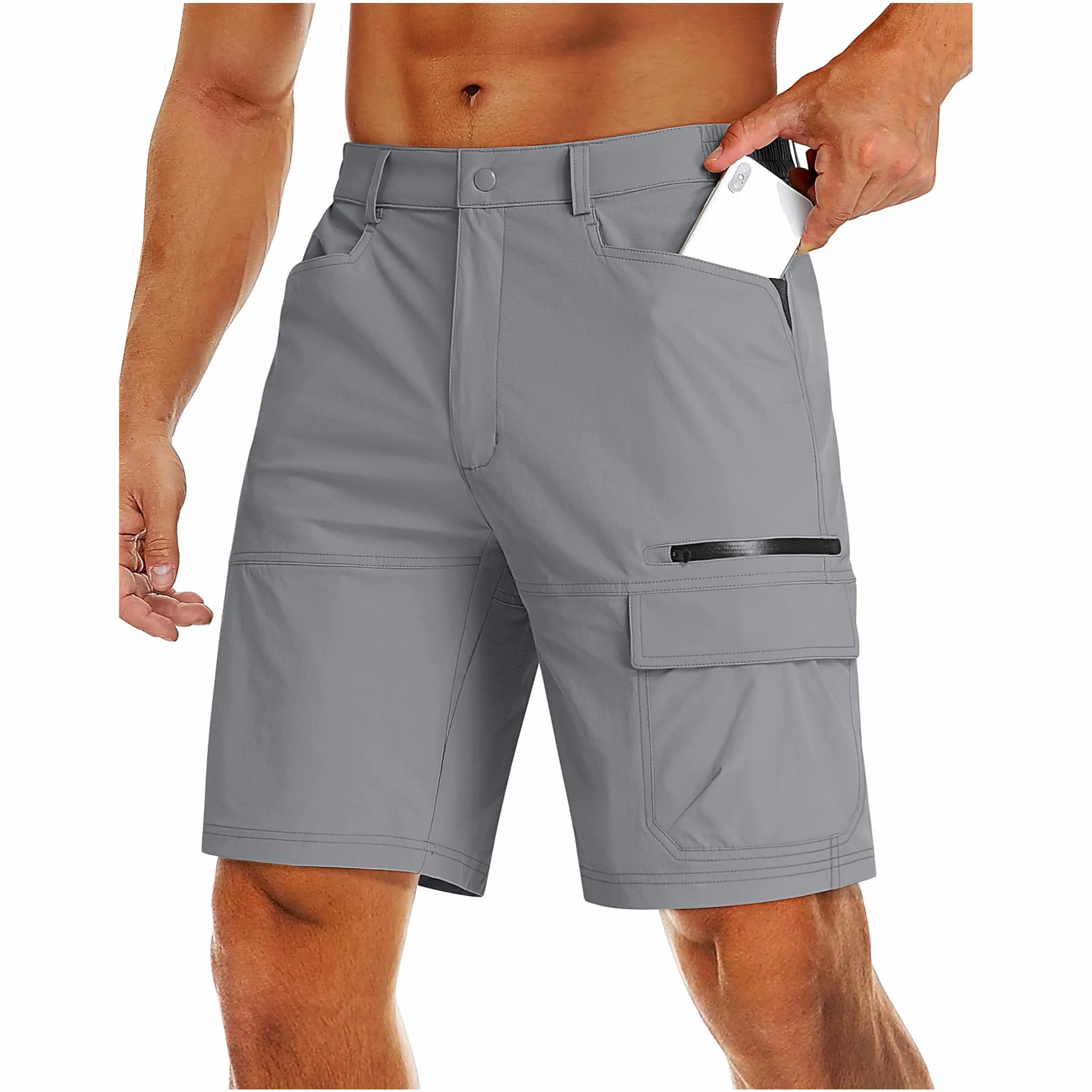 Men’s Quick-Dry Hiking Cargo Shorts – Lightweight Outdoor Utility Shorts